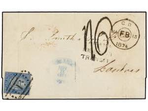 GUATEMALA. Sc.4b. 1874 (Nov. 26th). Cover to ... 