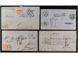 ARGENTINA. 1843-1878. Conjunto de 32 cartas ... 