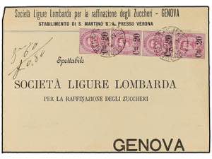 ITALIA. Sa.58 (4). 1891. FRONTAL. SAN ... 