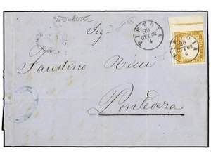 ITALIA. Sa.1l. 1862. PISTOIA a PONTEDERA. 10 ... 