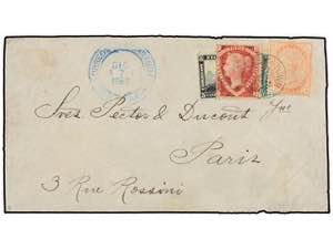 NICARAGUA. 1880. GRANADA to PARIS. Envelope ... 