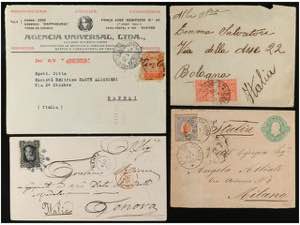 BRASIL. 1880-1920. Conjunto de 16 cartas ... 
