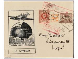 POLONIA. 1926 (8-X). WARSAWA to LWOW. 5 gr. ... 