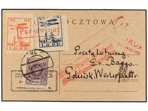 POLONIA. 1925 (19-II). WARSAWA to DANZIG. 30 ... 