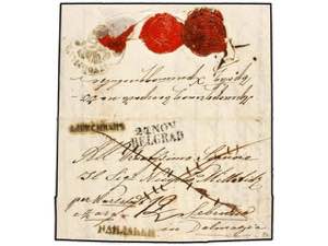 SERBIA. 1844 (30 Oct.). Entire letter from ... 
