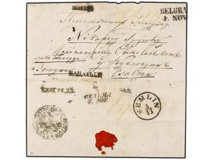 SERBIA. 1853 (Oct.). Cover to CSALMA ... 