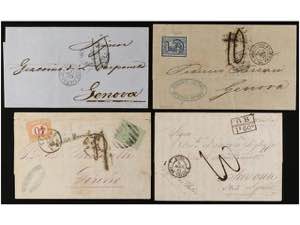 URUGUAY. 1847-1874. Conjunto de cartas ... 