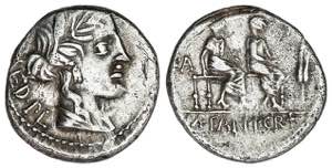 Denario. 86 a.C. CRITONIA. L. Critonius y M. ... 