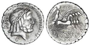 Denario. 83-82 a.C. ANTONIA. Q. Antonius ... 