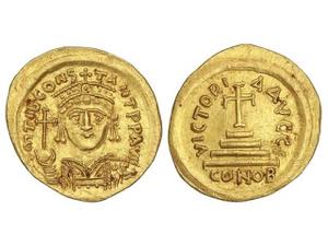 Sólido. (578-582 d.C.). TIBERIO II ... 