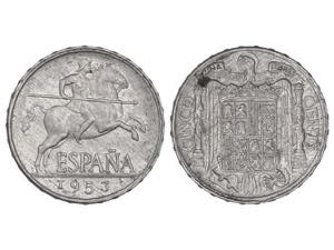 Estado Español - Lote 2 monedas 5 ... 