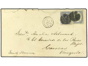 JAPON. 1889. Destination mail envelope to ... 