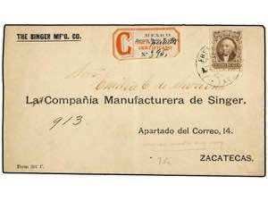 MEXICO. 1893. FRESNILLO a ZACATECAS. Sobre ... 
