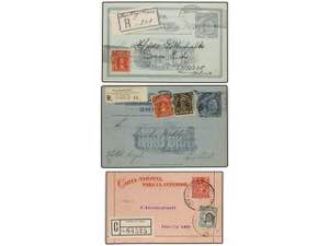 CHILE. 1908-22. 5 enteros postales ... 