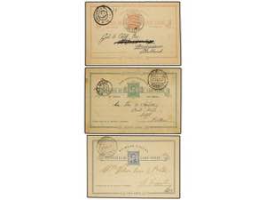 CABO VERDE. 1892-1904. Tres Enteros Postales ... 