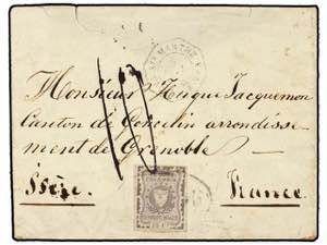 COLOMBIA. Sc.46. 1866. BOGOTA a FRANCIA. ... 