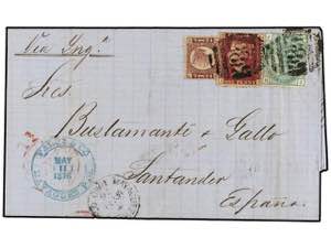 PUERTO RICO. 1876 (May 11). Entire letter to ... 