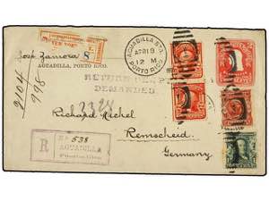 PUERTO RICO. 1905 (April 18). Registered ... 