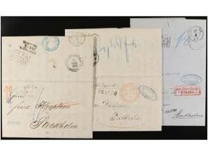 RUSIA. 1862-65. THREE complete letters from ... 