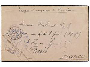 TAILANDIA. 1899. Military mail envelope to ... 