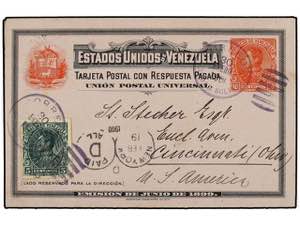 VENEZUELA. 1900. CIUDAD BOLIVAR a USA. ... 
