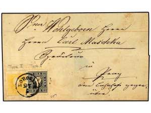 AUSTRIA. 1859. Cover to PRAGUE franked by ... 