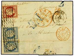 FRANCIA. 1852 (Jan 23). Cover to ... 