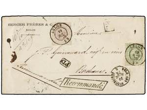 BELGICA. Of.30, 36. 1875. ARLO to FRANCE. ... 