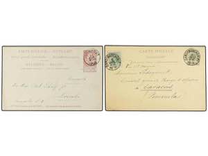 BELGICA. 1893-1903. TWO Postal ... 