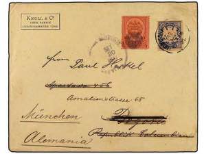 COLOMBIA. 1897. Cover to BOGOTA franked by ... 