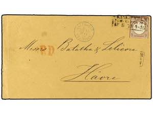 ALEMANIA. 1873. Cover franked with scarce ... 