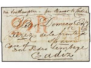 GRAN BRETAÑA. 1853 (Dec. 26). Entire letter ... 