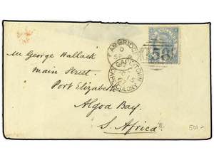 GRAN BRETAÑA. 1867. Envelope to PORT ... 
