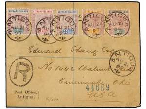 ANTIGUA. 1897. ANTIGUA to U.S.A. Envelope ... 