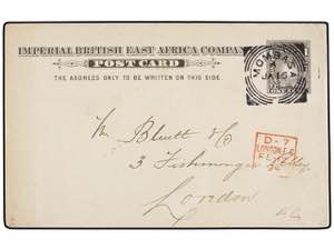 AFRICA ORIENTAL BRITANICA. 1891. MOMBASA to ... 