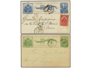 HAITI. 1901. Dos Enteros Postales de 1 cts. ... 