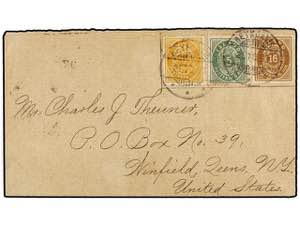 ISLANDIA. 1898. REYKJAVIK to U.S.A. Envelope ... 