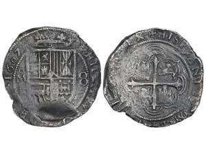  Philip III - 8 Reales. 1607. MÉXICO. F. ... 