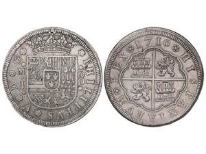  Philip V - 8 Reales. 1710. MADRID. J. 26,02 ... 