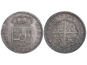  Philip V - 8 Reales. 1729. SEVILLA. 26,81 ... 