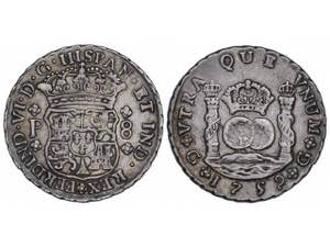  Ferdinand VI - 8 Reales. 1759. GUATEMALA. ... 