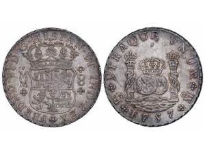  Ferdinand VI - 8 Reales. 1757/6. MÉXICO. ... 