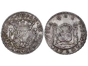  Charles III - 8 Reales. 1760. GUATEMALA. P. ... 