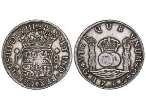  Charles III - 8 Reales. 1762. GUATEMALA. P. ... 
