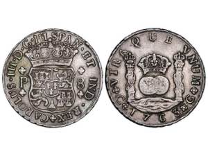 Charles III - 8 Reales. 1763. GUATEMALA. P. ... 