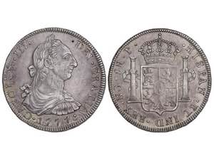  Charles III - 8 Reales. 1777. GUATEMALA. P. ... 