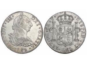  Charles III - 8 Reales. 1782. ... 