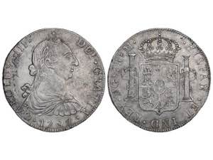  Charles III - 8 Reales. 1787. GUATEMALA. M. ... 