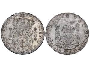  Charles III - 8 Reales. 1762. LIMA. J.M. ... 