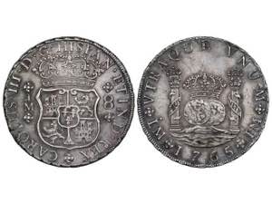  Charles III - 8 Reales. 1765. LIMA. J.M. ... 